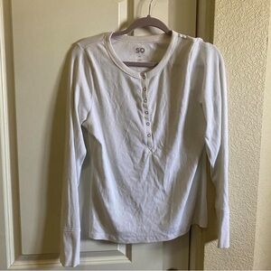 White long sleeve top